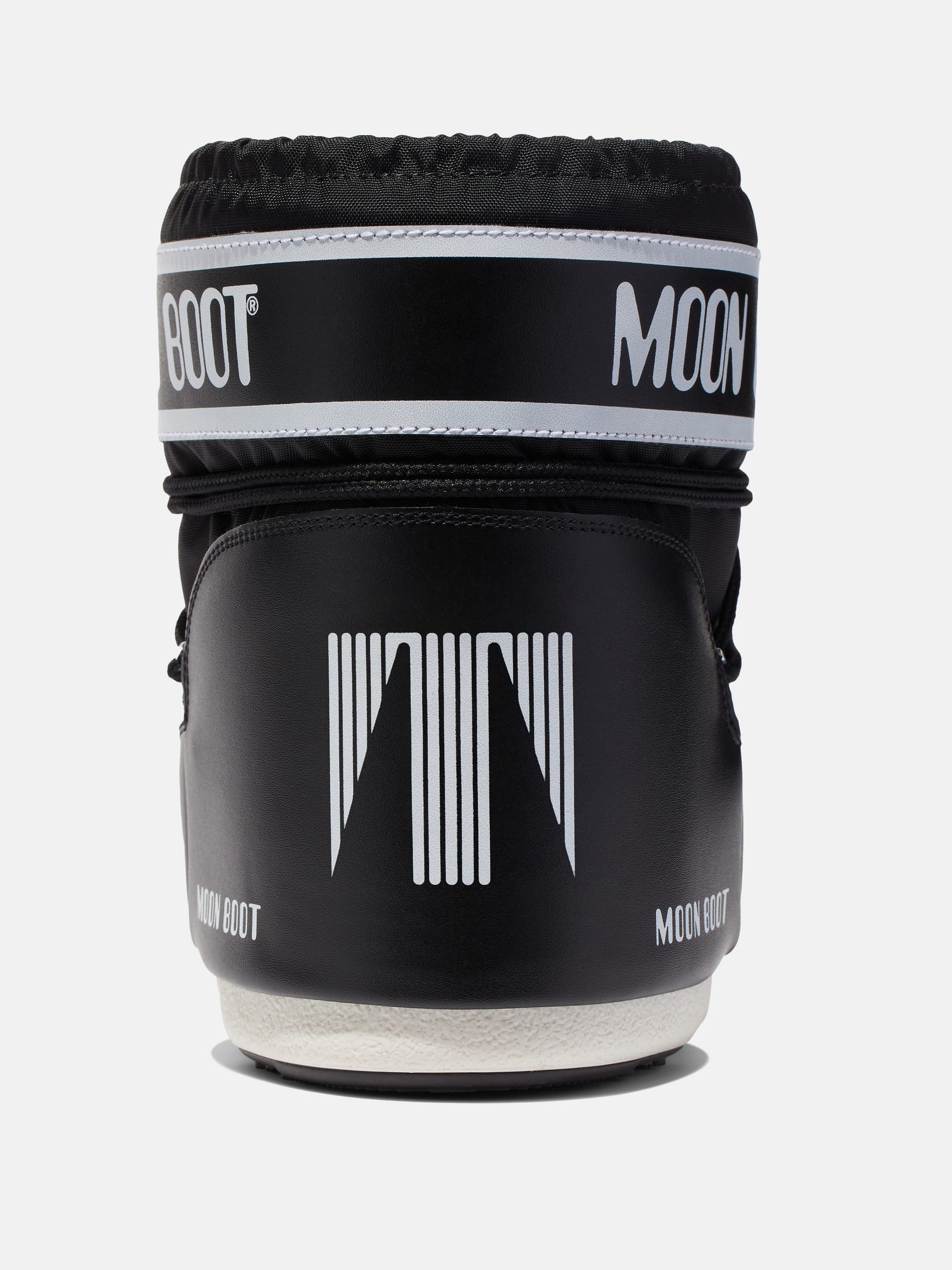 MOON BOOTS - ICON LOW BLACK NYLON BOOTS
