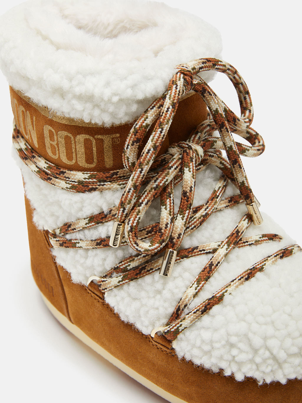 ICON LOW BROWN SHEARLING BOOTS