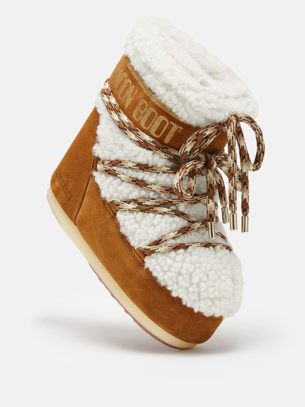 ICON LOW BROWN SHEARLING BOOTS